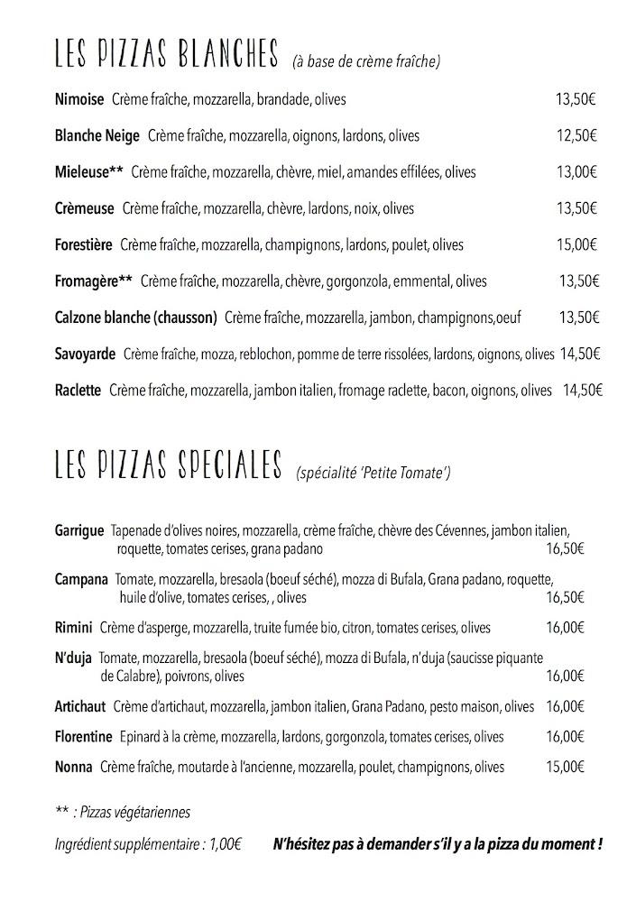 La Petite Tomate - Menu Image 1